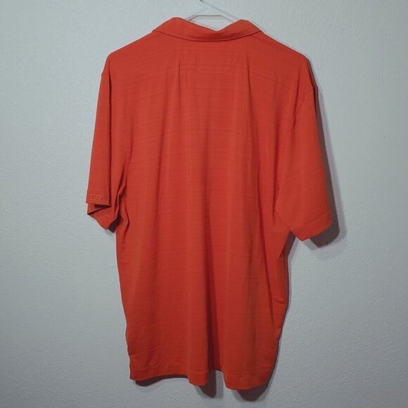 Cutter & Buck CB Orange Polo Shirt Large DryTec Moisture Wicking Breathable NWT - Picture 7 of 10